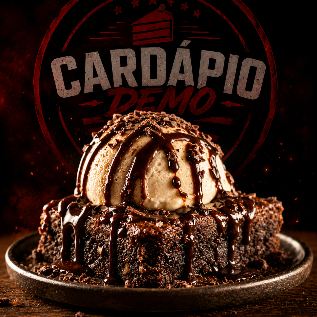 Brownie com Sorvete