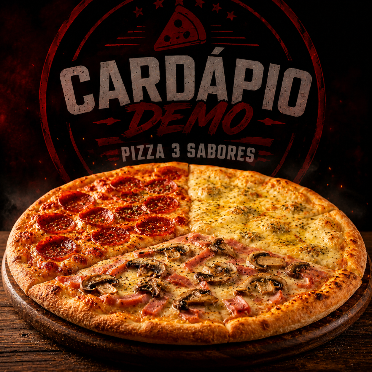 Pizza Grande 3 Sabores